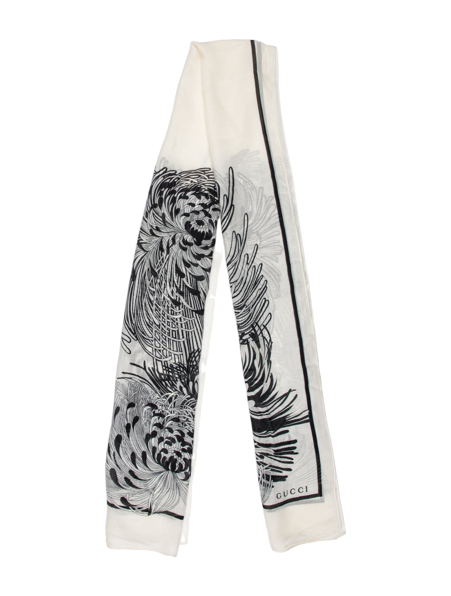 Gucci Silk Animal Print Scarf