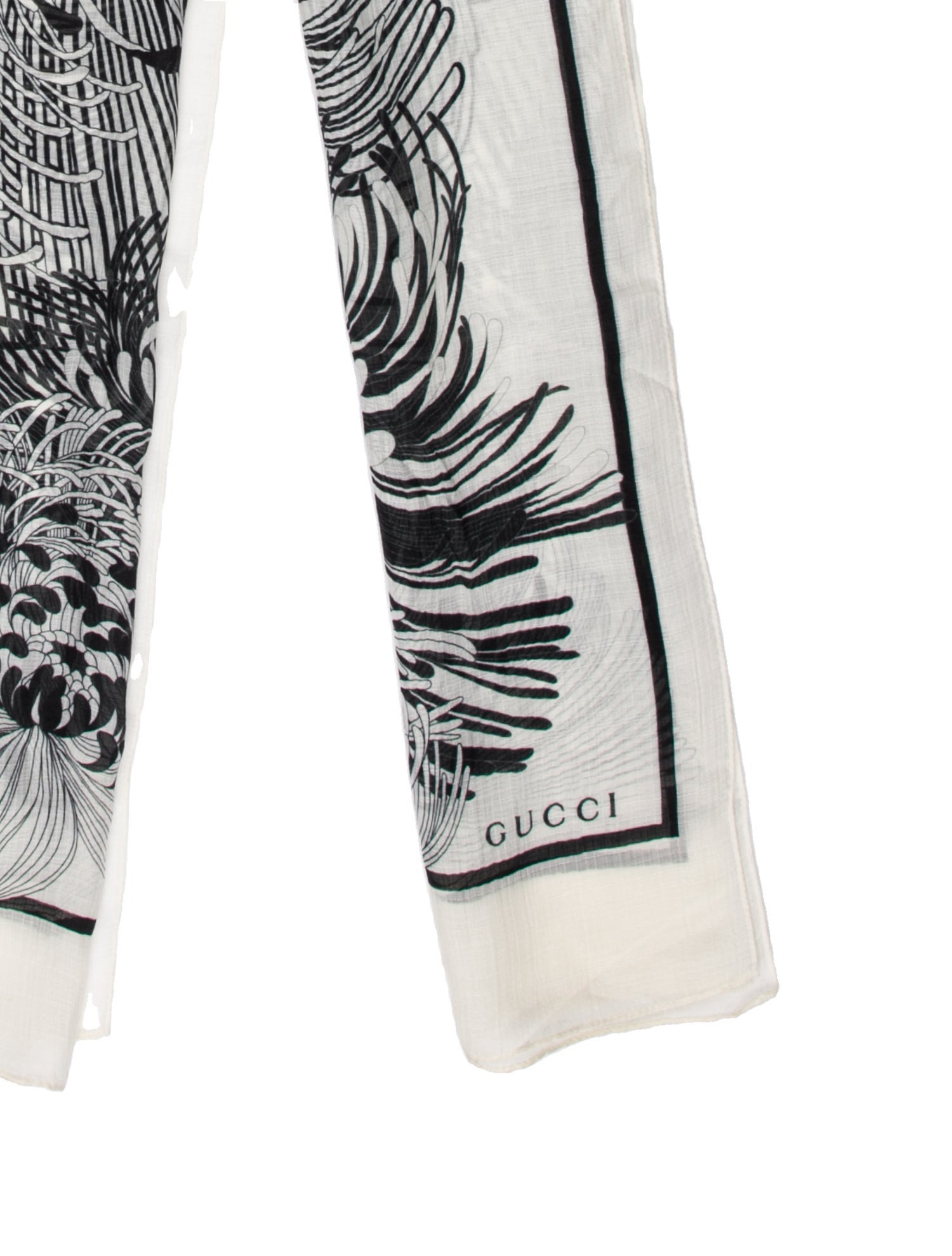 Gucci Silk Animal Print Scarf