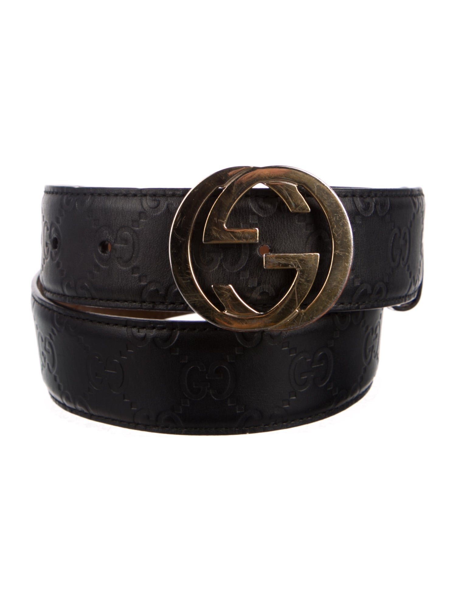 Gucci GG Signature Leather Waist Belt