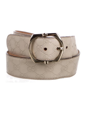 Gucci Interlocking G Logo Leather Belt