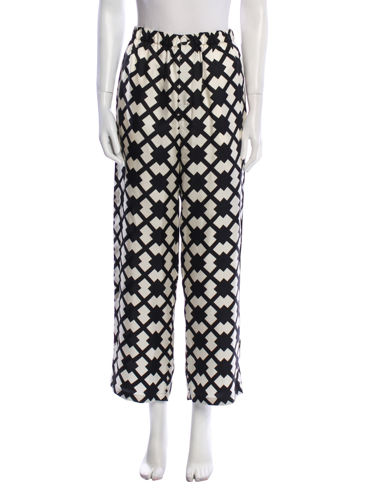 Gucci Silk Wide Leg Pants