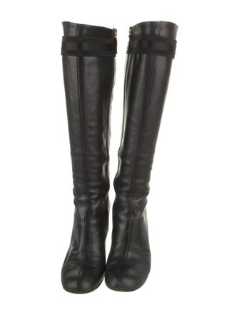 Gucci Interlocking G Logo Leather Boots