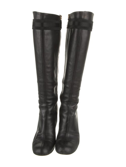 Gucci Interlocking G Logo Leather Boots