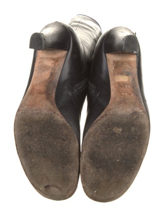 Gucci Interlocking G Logo Leather Boots