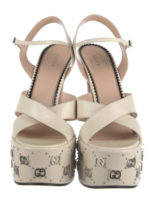Gucci Leather Studded Accents Sandals