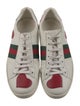 Gucci Web Accent Leather Sneakers