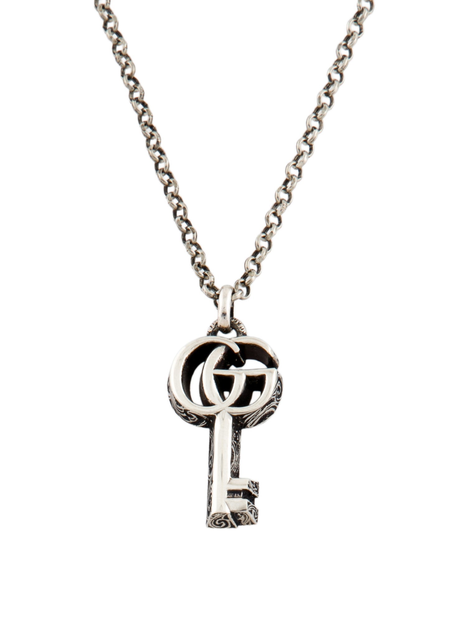 Gucci GG Marmont Key Pendant Necklace