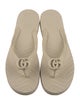 Gucci Double G Logo Rubber Flip Flops