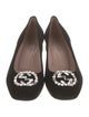 Gucci Interlocking G Logo Suede Pumps