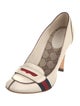 Gucci Sylvie Web Accent Leather Pumps