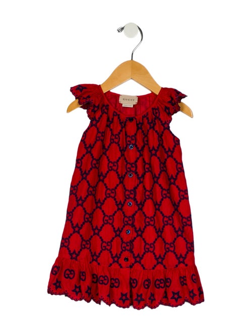 Gucci Infant Girls' Embroidered Sleeveless Dress