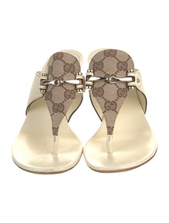 Gucci Horsebit Accent Leather Slides