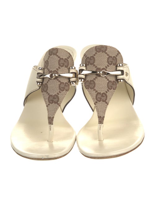 Gucci Horsebit Accent Leather Slides