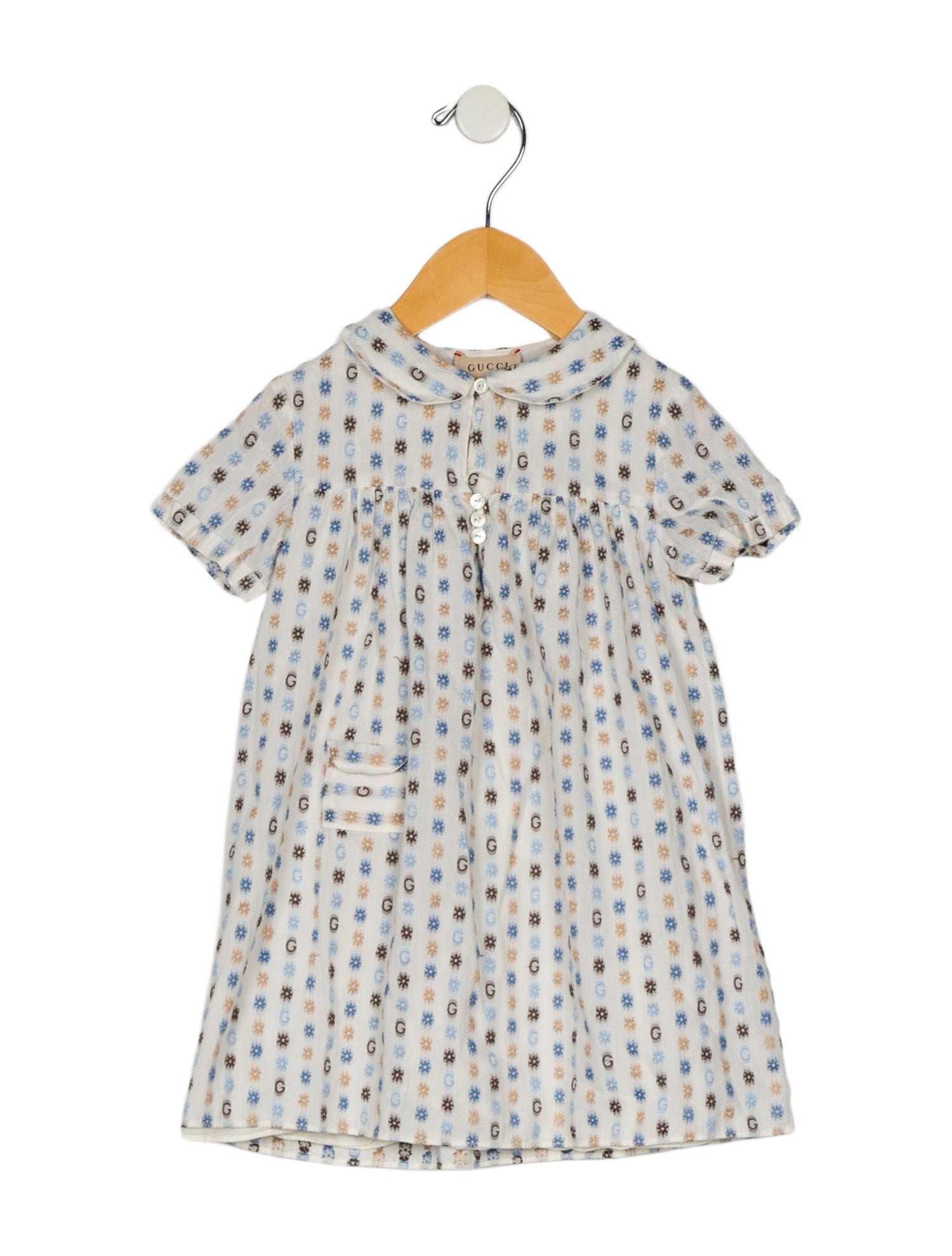 Gucci Infant Girls' Patterned Short Sleeve Dress
