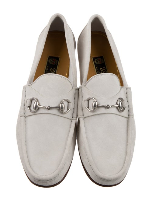 Gucci Horsebit Accent Suede Loafers