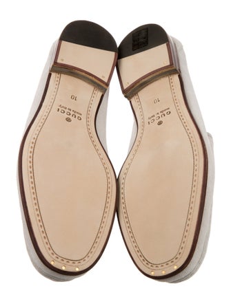 Gucci Horsebit Accent Suede Loafers