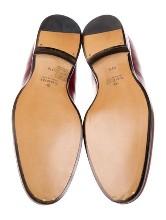 Gucci Horsebit Accent Leather Loafers