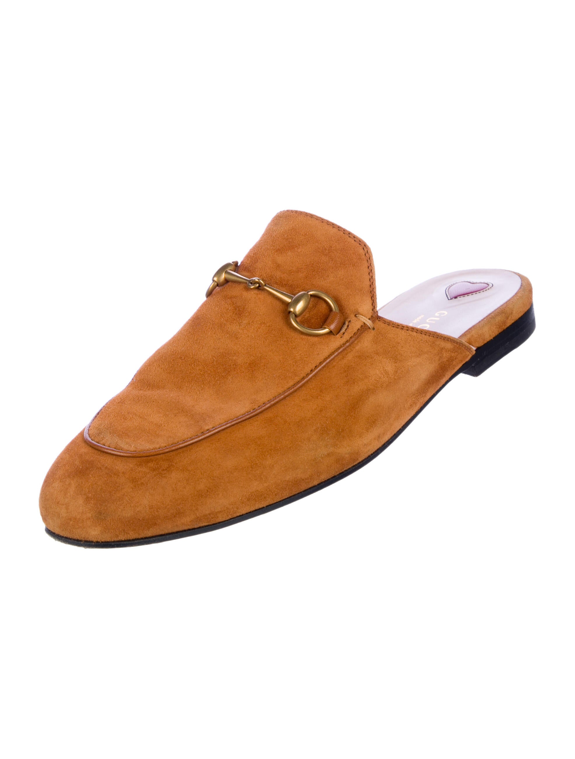 Gucci Horsebit Accent Suede Mules