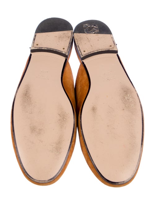Gucci Horsebit Accent Suede Mules