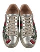 Gucci Web Accent Leather Sneakers