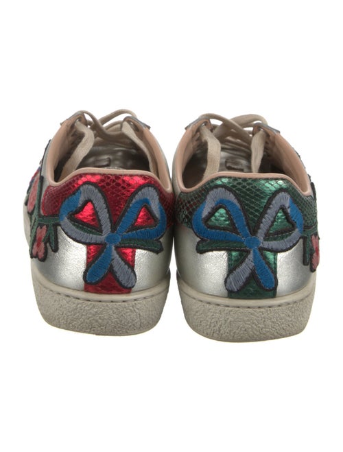 Gucci Web Accent Leather Sneakers