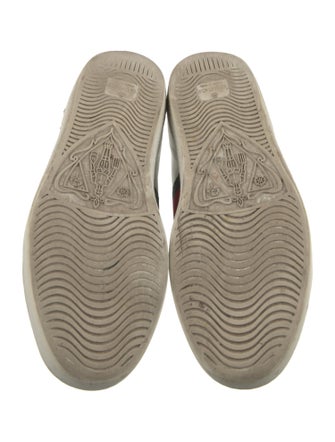 Gucci Web Accent Leather Sneakers