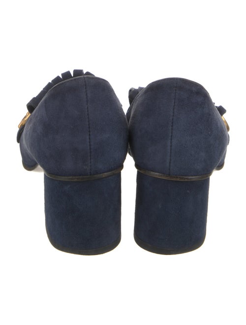 Gucci Double G Logo Suede Pumps