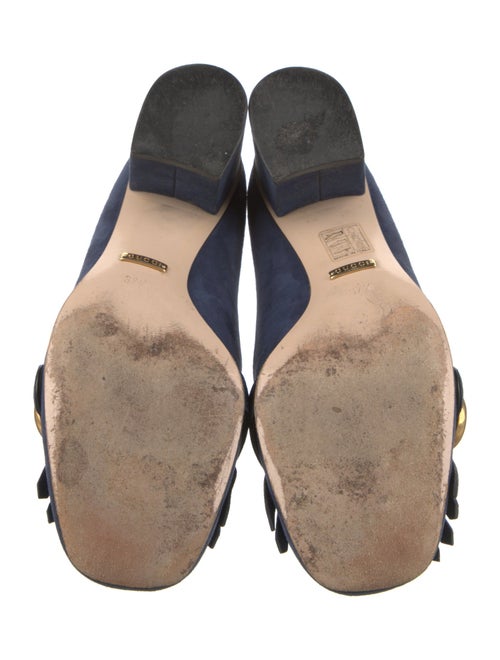 Gucci Double G Logo Suede Pumps