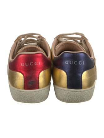 Gucci Sylvie Web Accent Leather Sneakers