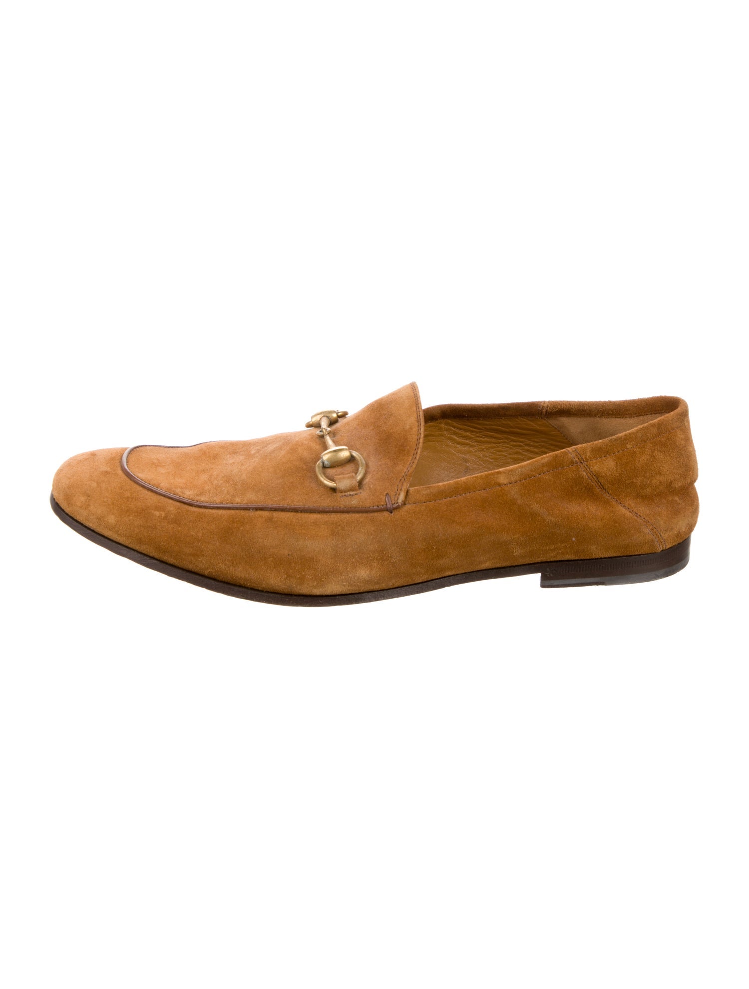 Gucci Horsebit Accent Suede Loafers