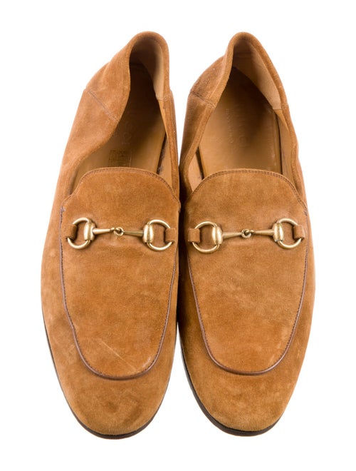 Gucci Horsebit Accent Suede Loafers