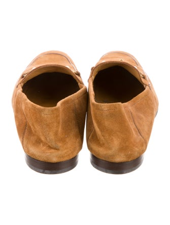 Gucci Horsebit Accent Suede Loafers