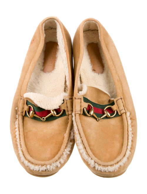 Gucci Web Accent Suede Drivers
