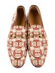 Gucci Horsebit Accent Canvas Loafers