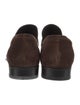 Gucci Interlocking G Logo Suede Dress Loafers