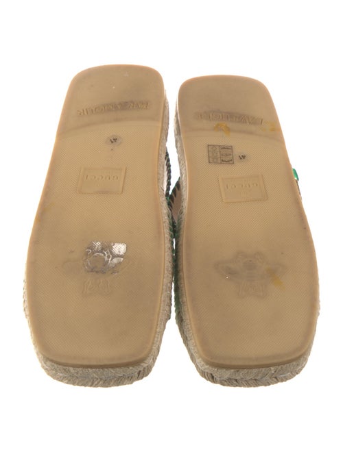 Gucci Double G Logo Leather Espadrilles