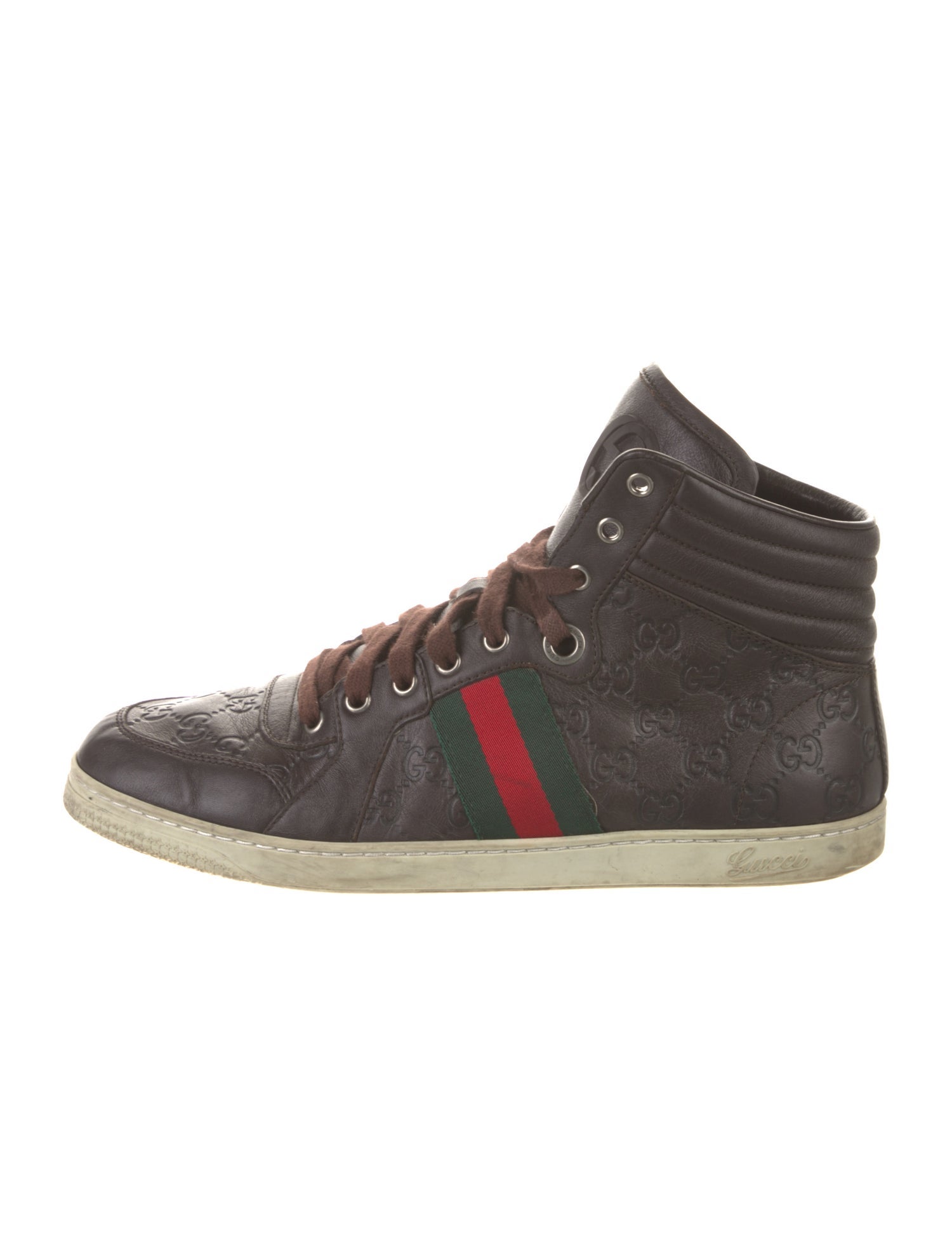 Gucci GG Logo Leather Sneakers