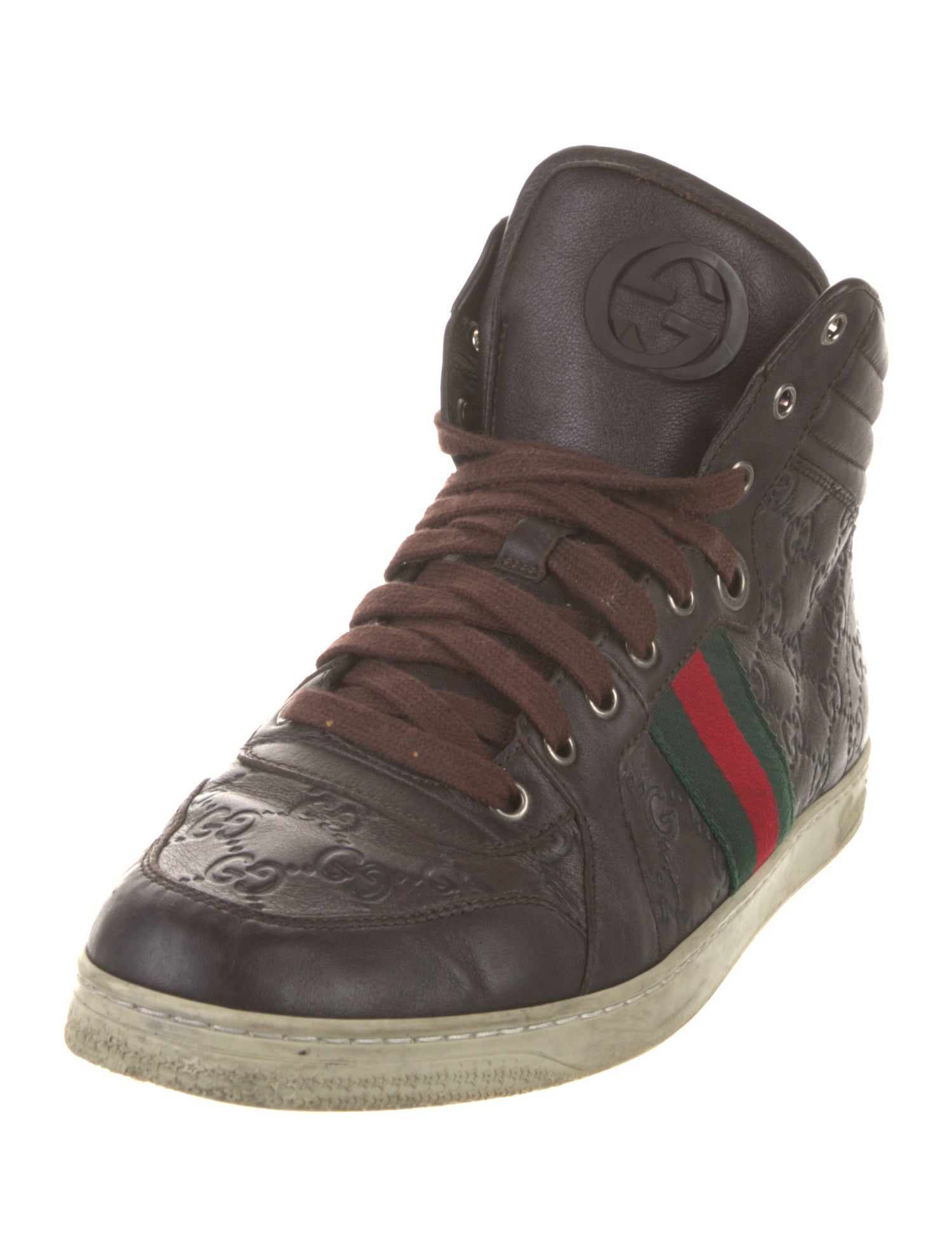 Gucci GG Logo Leather Sneakers