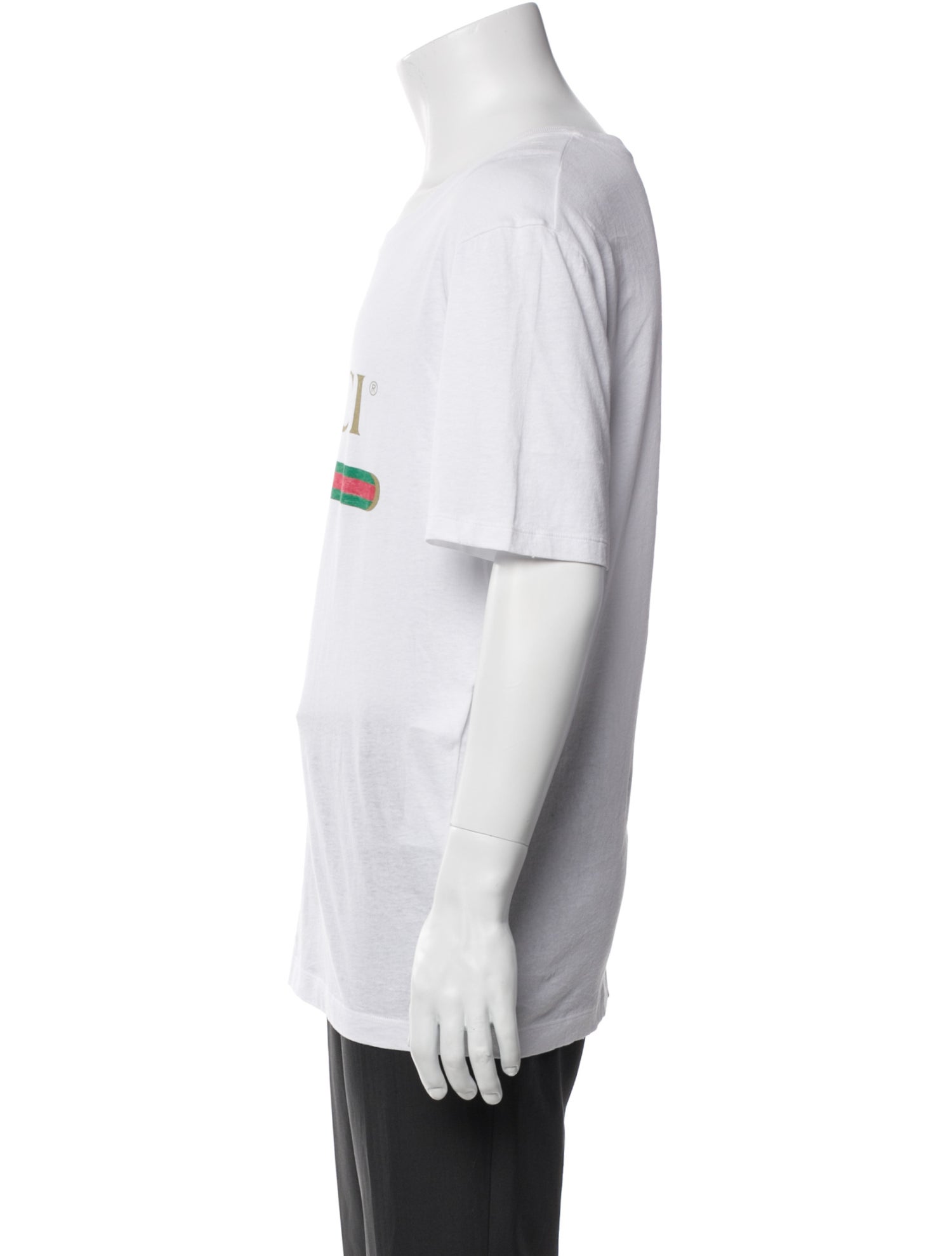 Gucci Web Accent Scoop Neck T-Shirt
