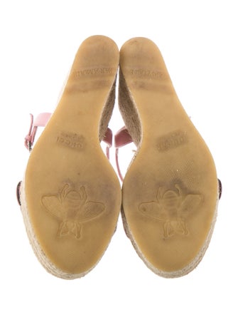 Gucci Double G Logo Leather Espadrilles