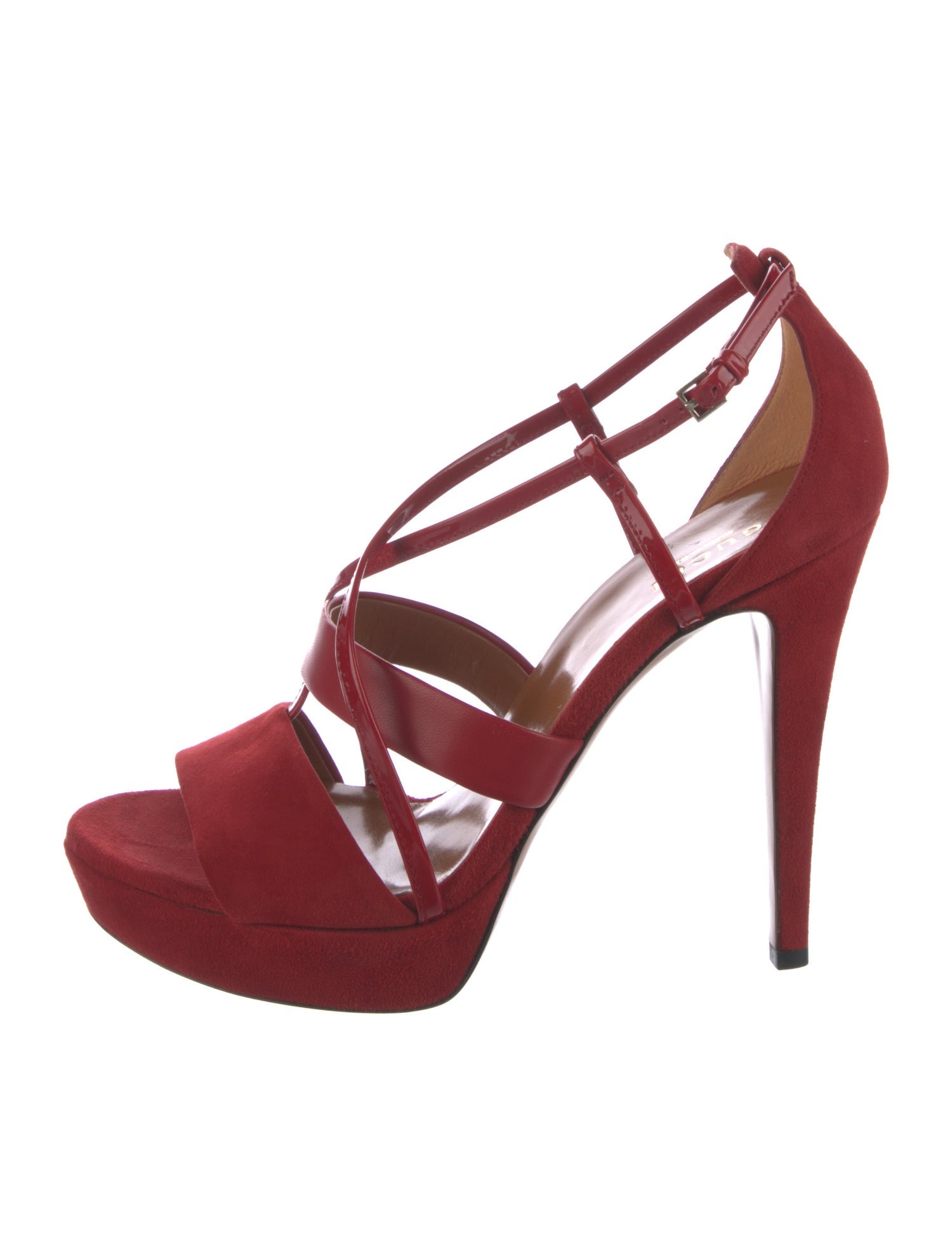 Gucci Suede Slingback Sandals