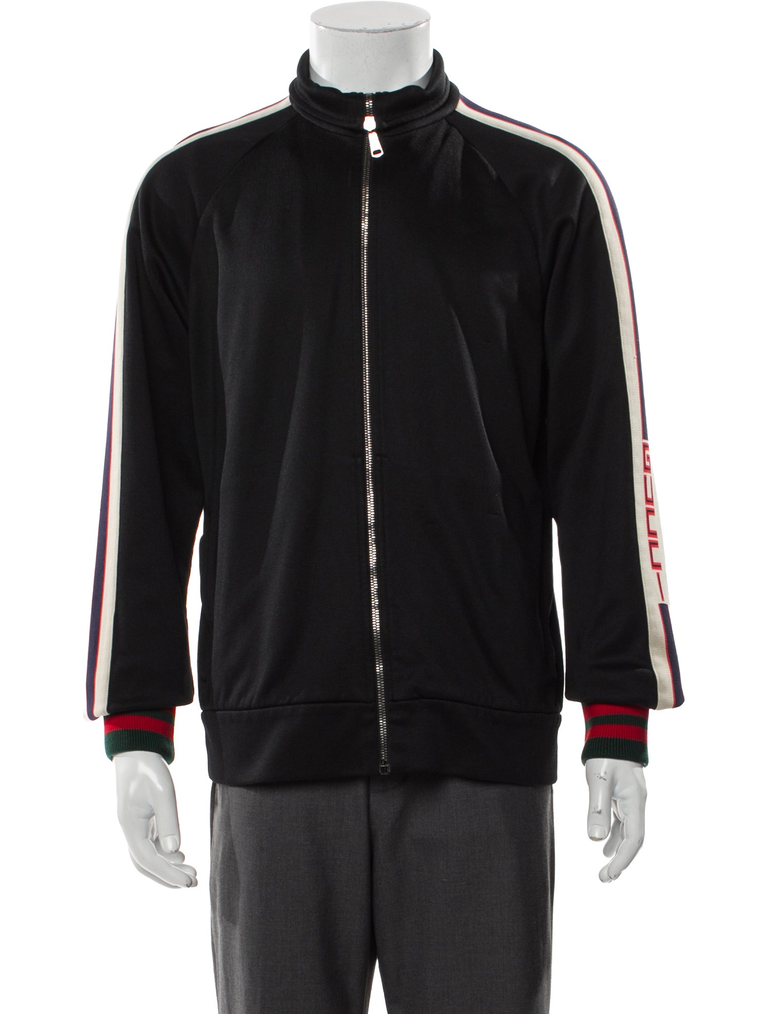 Gucci Web Accent Striped Bomber Jacket