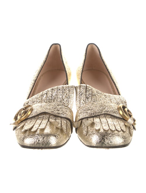 Gucci Double G Logo Leather Pumps