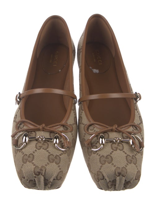 Gucci GG Canvas Canvas Ballet Flats