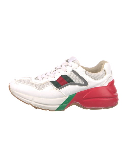 Gucci Web Accent Leather Chunky Sneakers