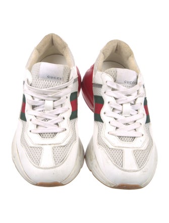 Gucci Web Accent Leather Chunky Sneakers