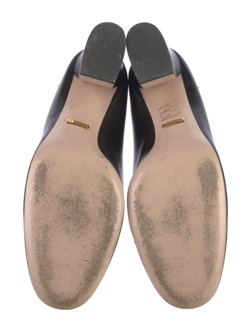 Gucci Faux Pearl Accents Leather Pumps