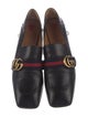 Gucci Faux Pearl Accents Leather Pumps