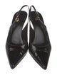 Gucci Interlocking G Logo Leather Slingback Pumps