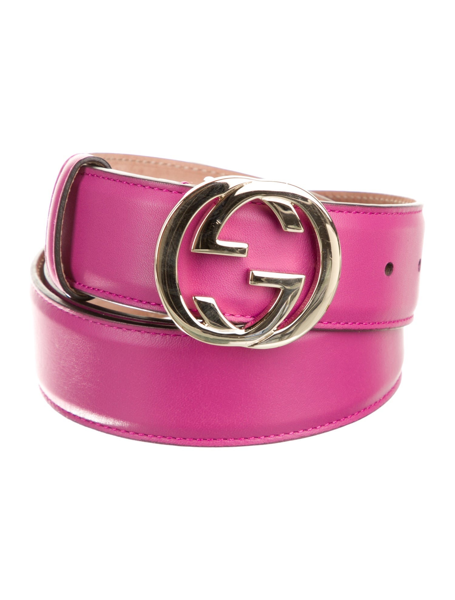 Gucci Interlocking G Logo Leather Belt